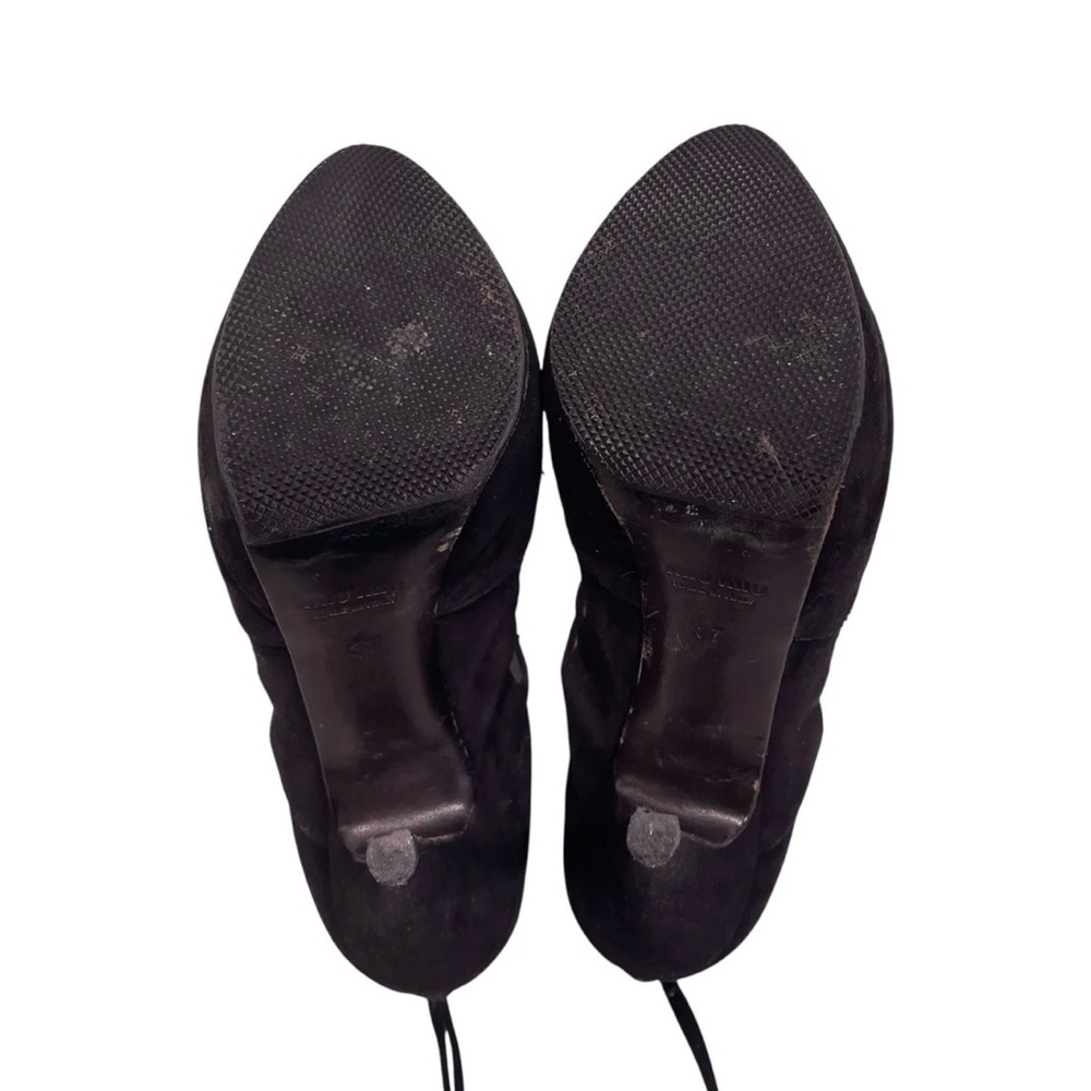 Miu Miu Black Suede Cutout Heels – Size EU 37 | Strappy Cage Heels | Back Zip - Picture 6 of 7